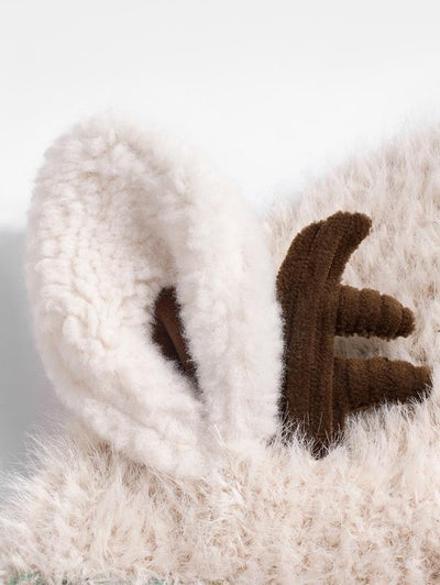 🎁🎄Soldes de Noël 49 % de réduction ! 🦌Bonnet de Noël festif au design original avec des bois de renne🧶