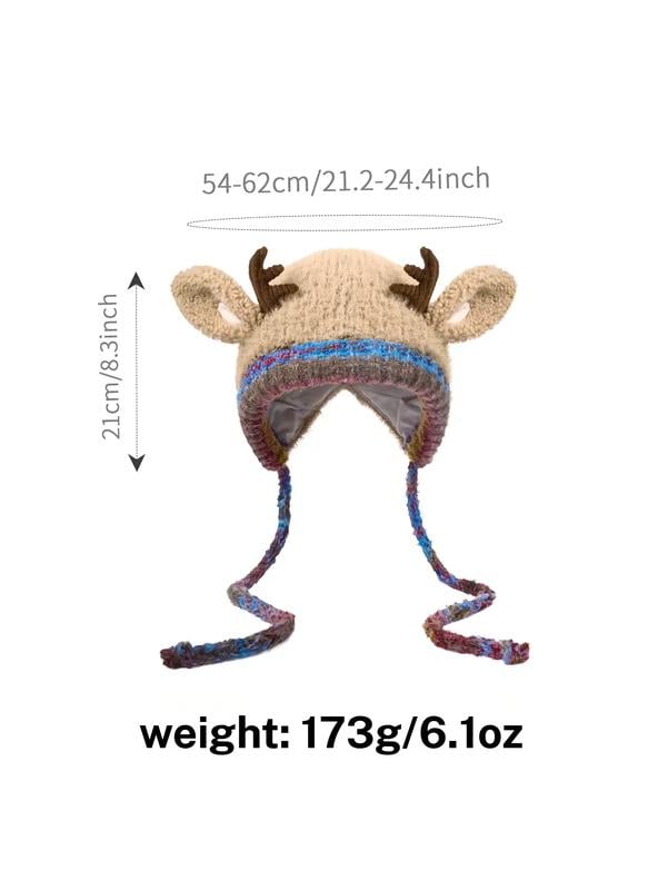 🎁🎄Soldes de Noël 49 % de réduction ! 🦌Bonnet de Noël festif au design original avec des bois de renne🧶